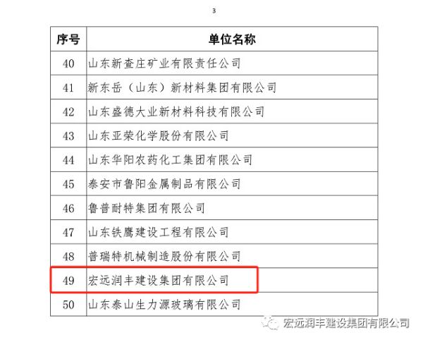 我司榮獲泰安市2023年民營(yíng)企業(yè)50強